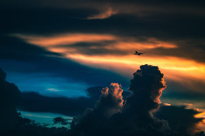 airplane in clouds2